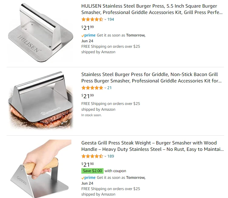 What to Sell on Amazon - Burger Press