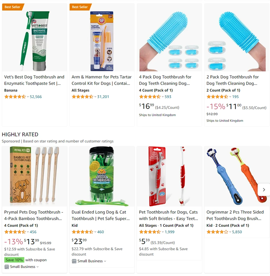 Amazon Private Label vs Arbitrage - Dog Toothbrush and Massage Gun