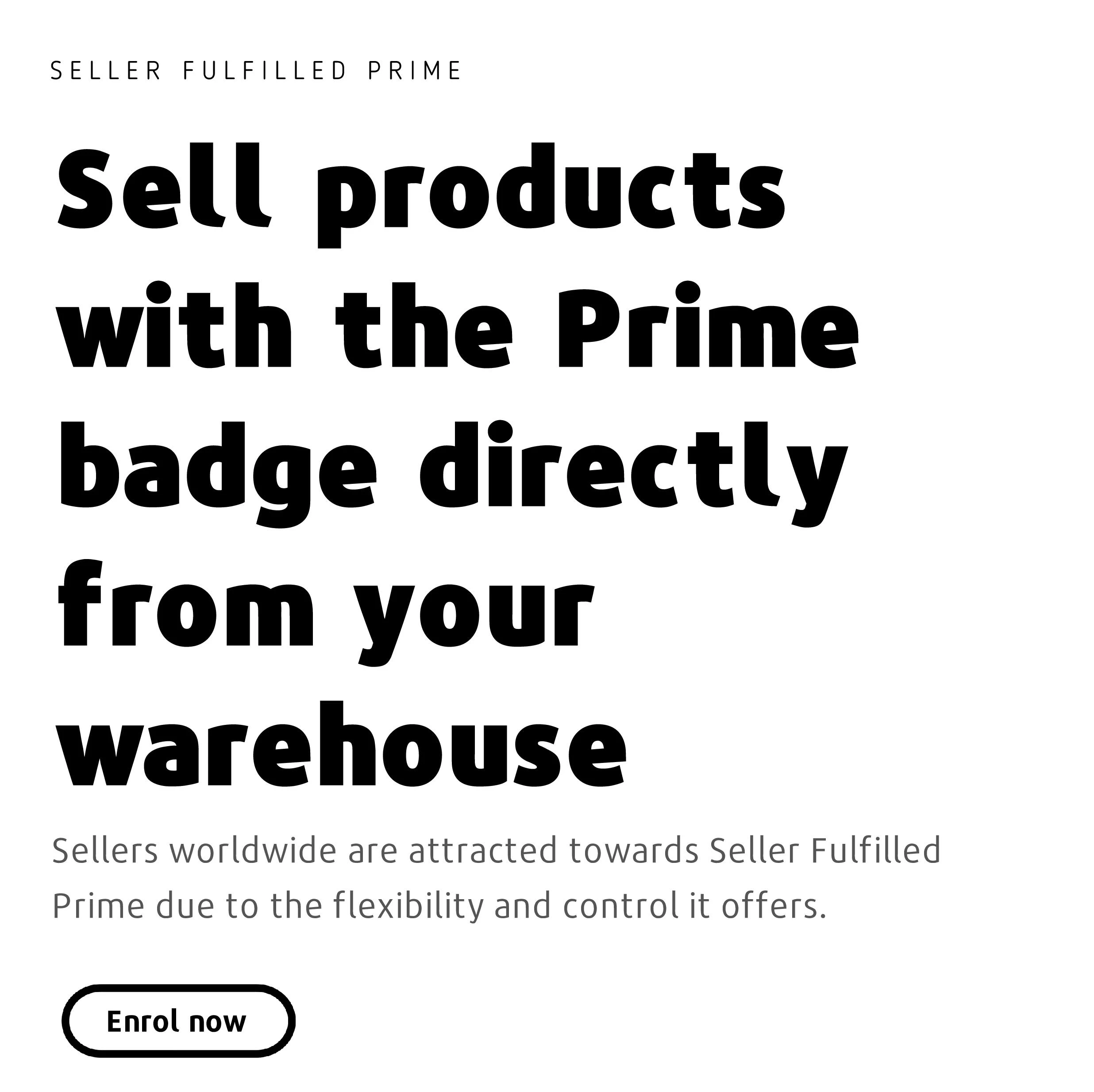 Seller Fulfilled Prime