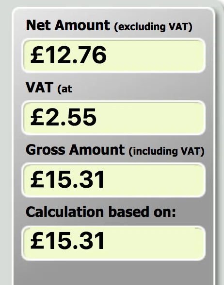 VAT Calculation
