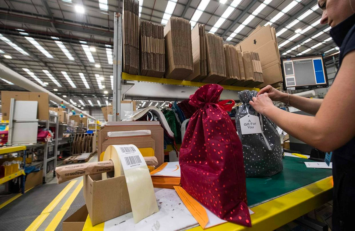 Wrapping Gifts in a Distribution Center