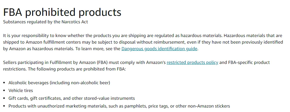 Is it Easy to Sell on Amazon - Amazon FBA Prohibited Products