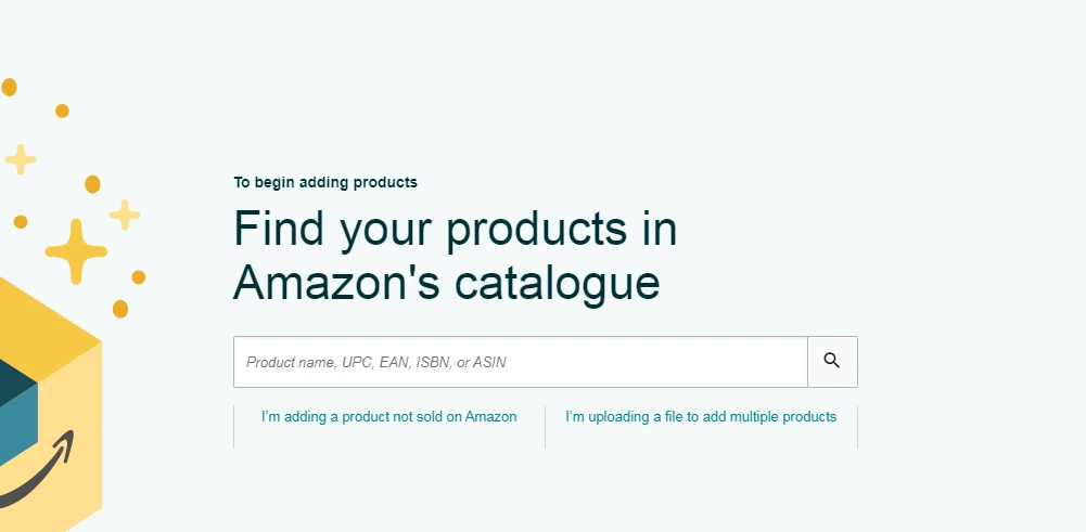Amazon Seller Central - Amazon Catalogue