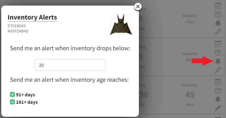 Inventory Alerts