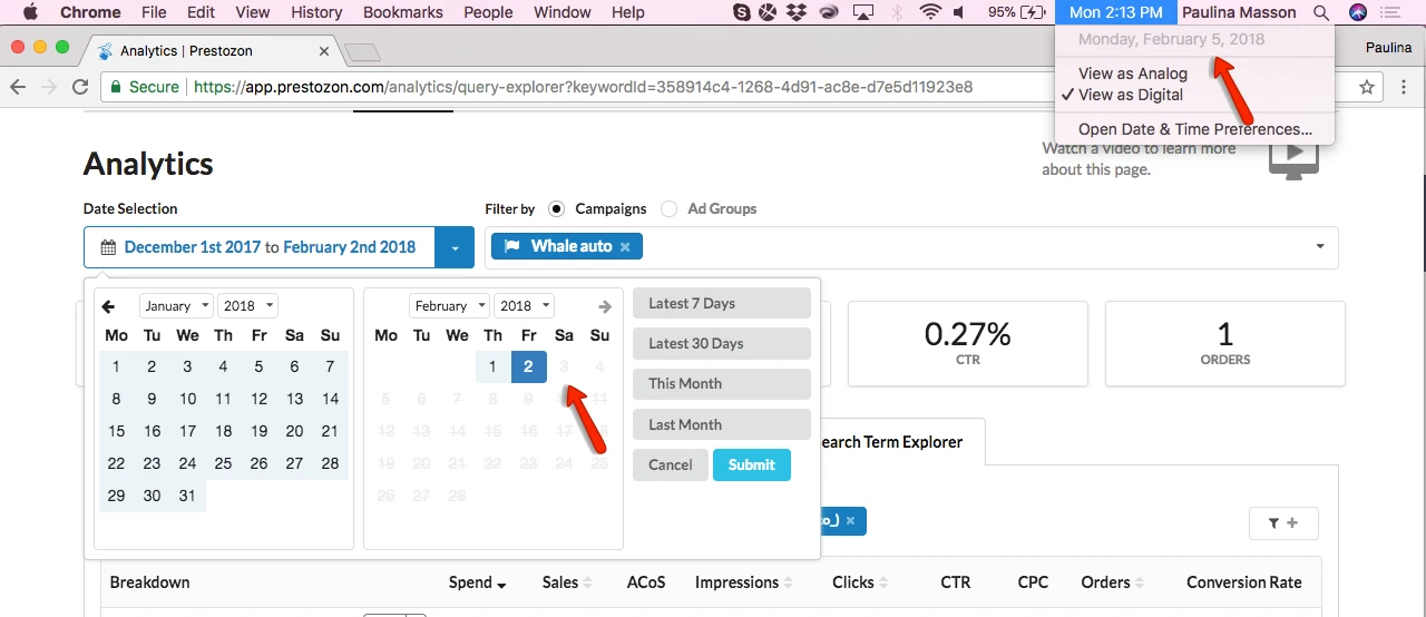 Prestozon PPC Data Delay