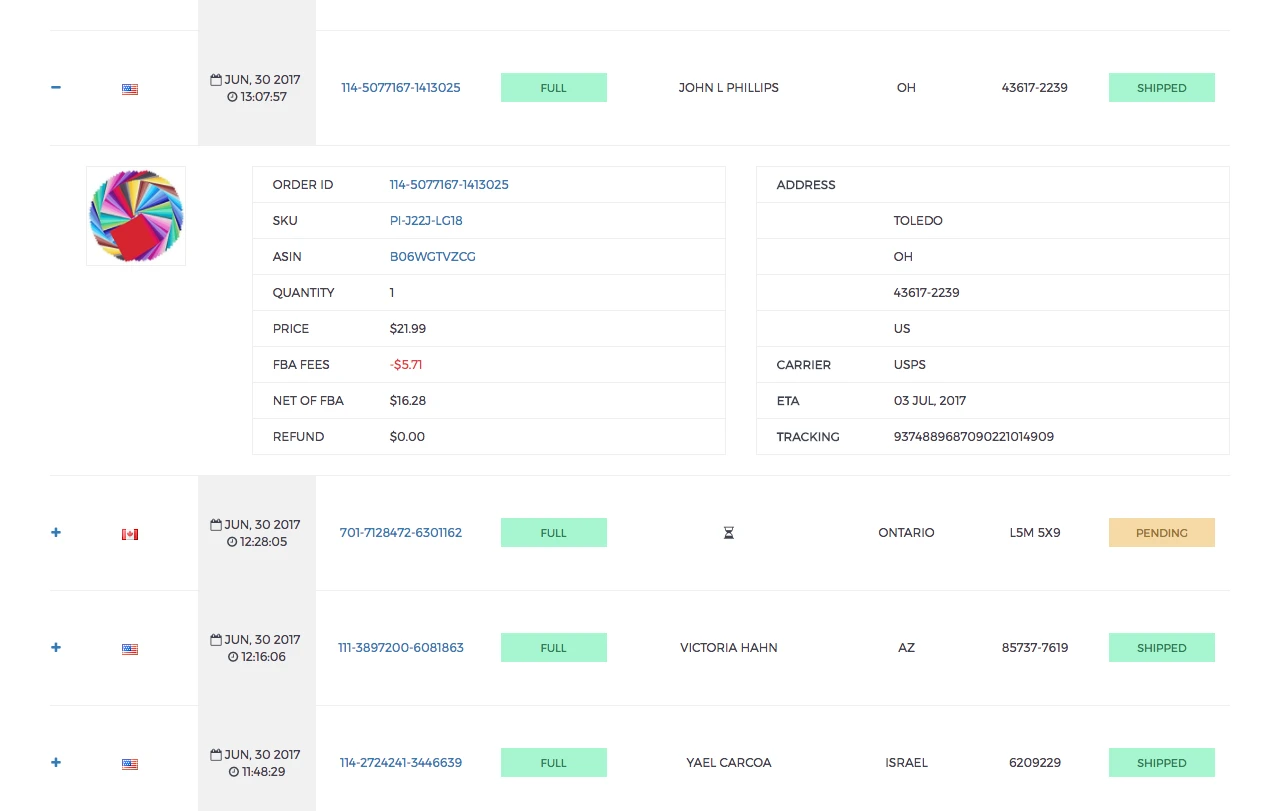 CashCowPro Screenshot Order Details